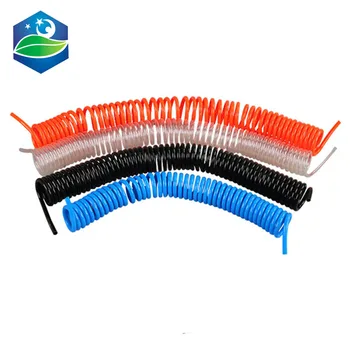 

PU 12*8mm spring air compressor gas line pneumatic high pressure telescopic hose spiral pipe steam pipe with joint compressor
