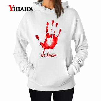 

YIHAIFA New Women Gym Print Hands Painted itself Harajuku Hoodies Sweatshirt Girl Pullover Coat