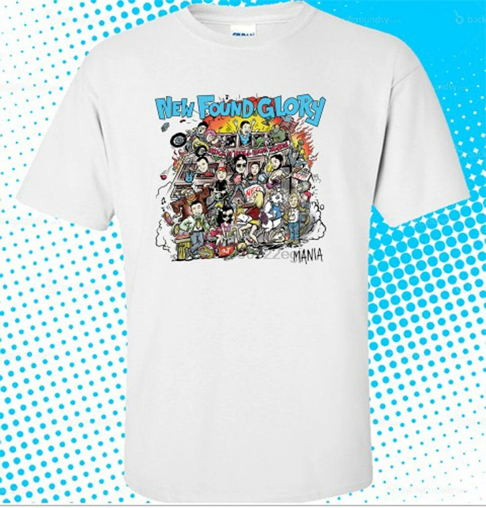 Новый Found Glory Band мания Обложка альбома для мужчин белая футболка Размеры s до 3XL |