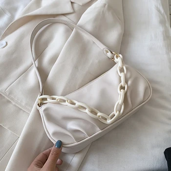 

Candy Color Small PU Leather Shoulder Bags For Women 2020 Chain Design Handbags Female Travel Totes Lady Fashion Hand Bag