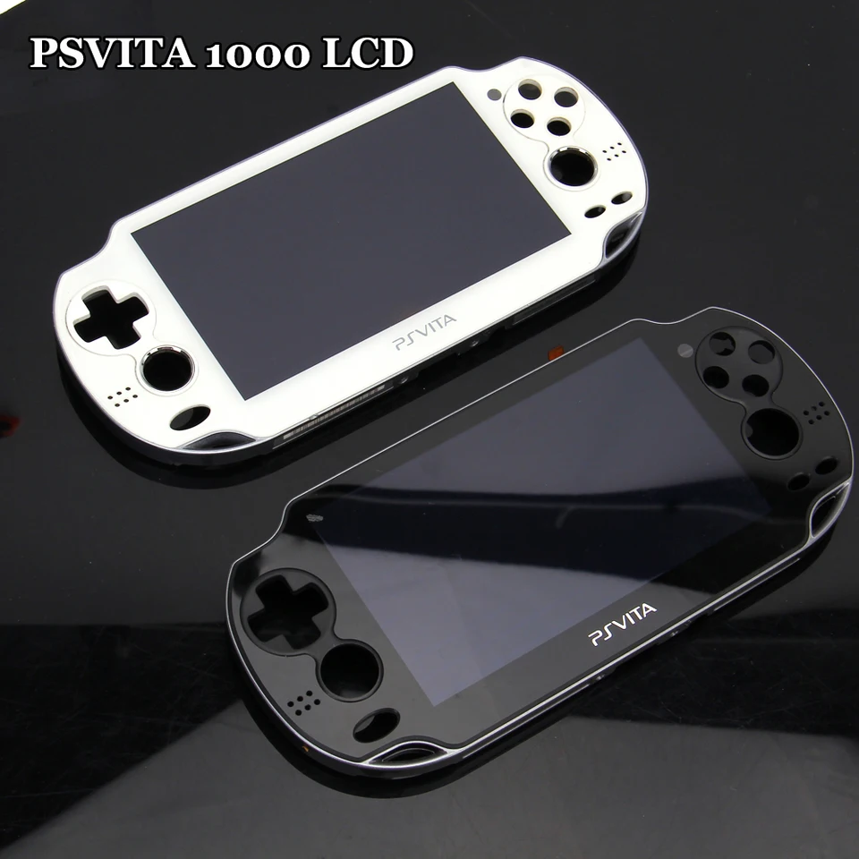White LCD Display Touch Screen Assembly For PlayStation PS Vita 1000 Series - Digitizer With Bezel