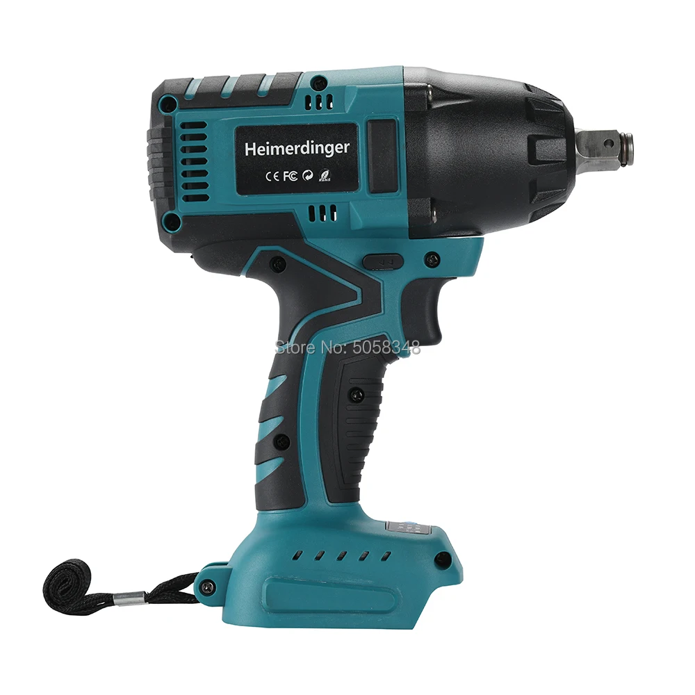 True 550N.m 18V lithium-ion brushless impact wrench compatible with 1830 1840 1850 1860 battery for car repair truck repair