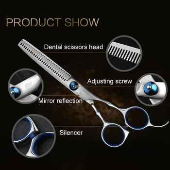 

Newly 8pcs Professional Sharp Hair Trimmer Barber Hair Cutting Thinning Scissors Shears Hairdressing Set CTN88