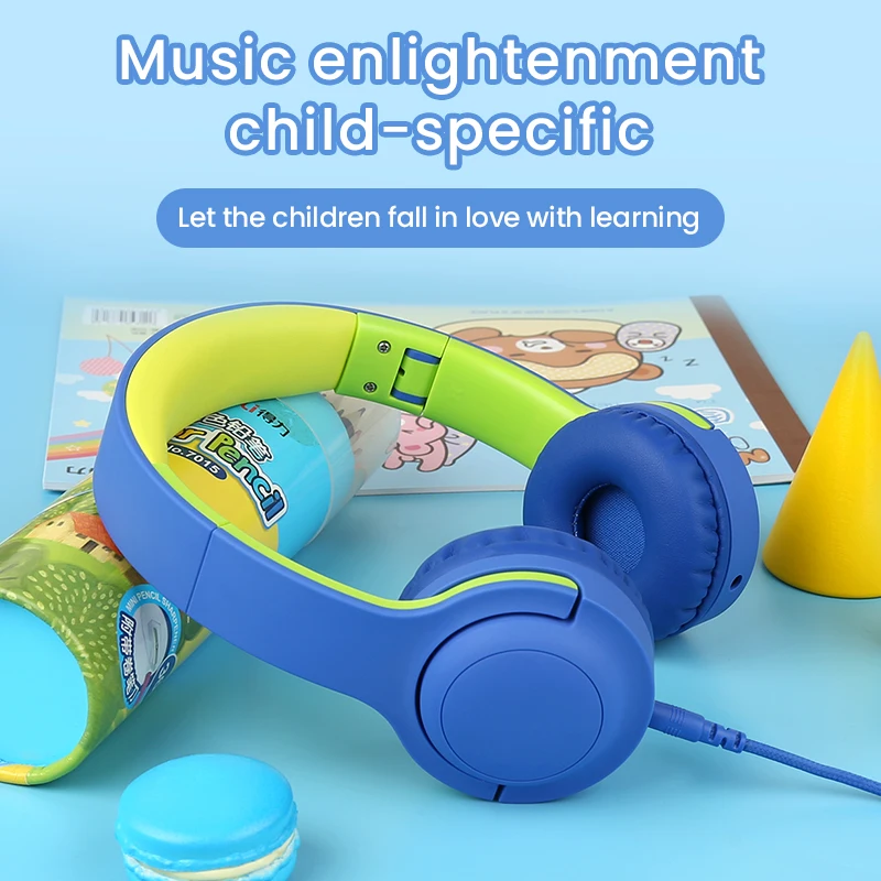 Kids Bluetooth Headset Stereo Noise Canceling Earphone Foldable Wireless Headphone Girls Gift with Microphone For xiaomi huawei