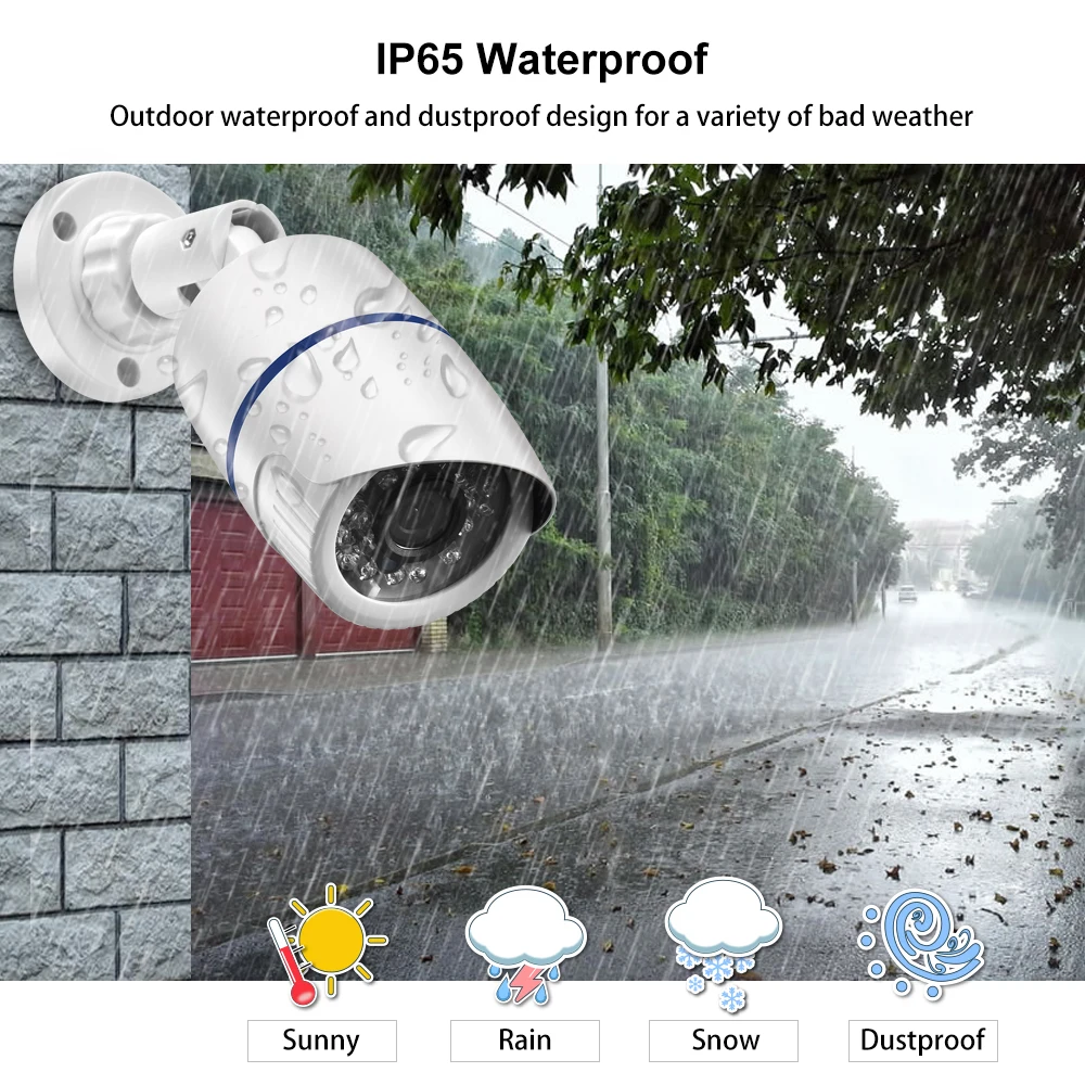 4k security camera Gadinan IP Camera 2880X1616P 5MP 4MP Audio Sound Record Motion Detection Waterproof CCTV Outdoor Surveillance Camera POE non wifi security cameras