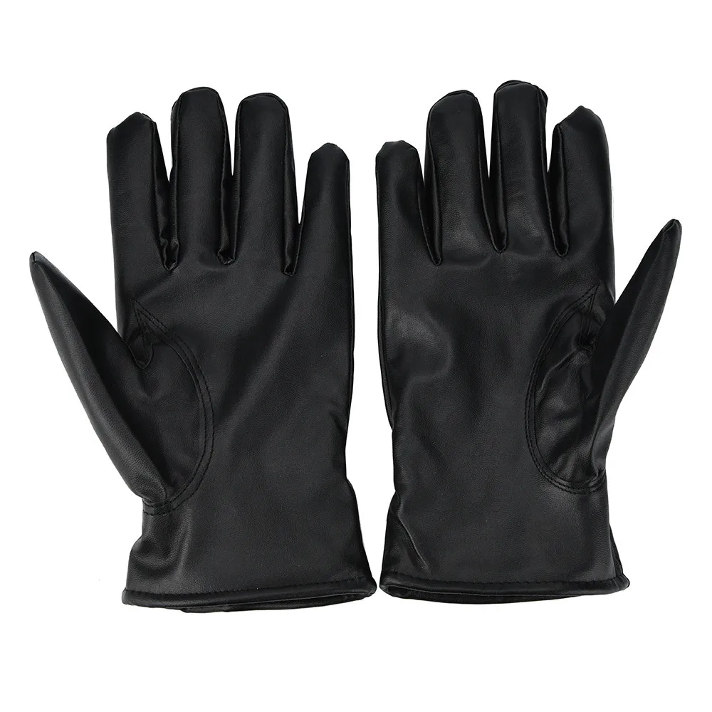 Мужские модные теплые перчатки из кашемира, кожаные мужские зимние перчатки, удобные водонепроницаемые рукавицы для вождения, мужские перчатки#15