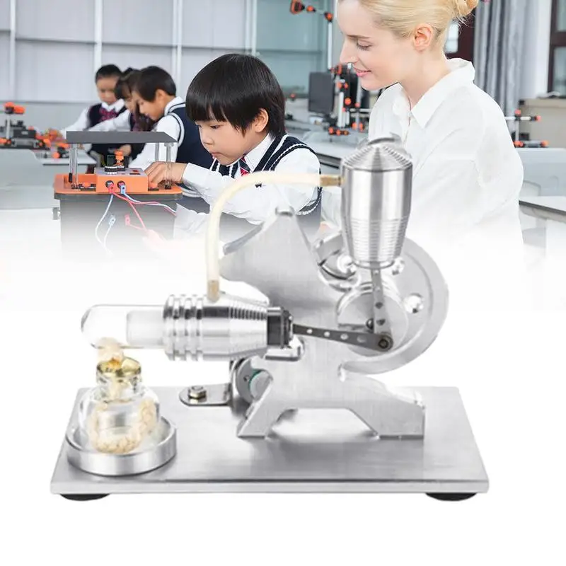 

Stirling Engine Motor Model Educational Toy Golden Flywheel Low Temperature Difference Machine Science Experiment Teaching Toys