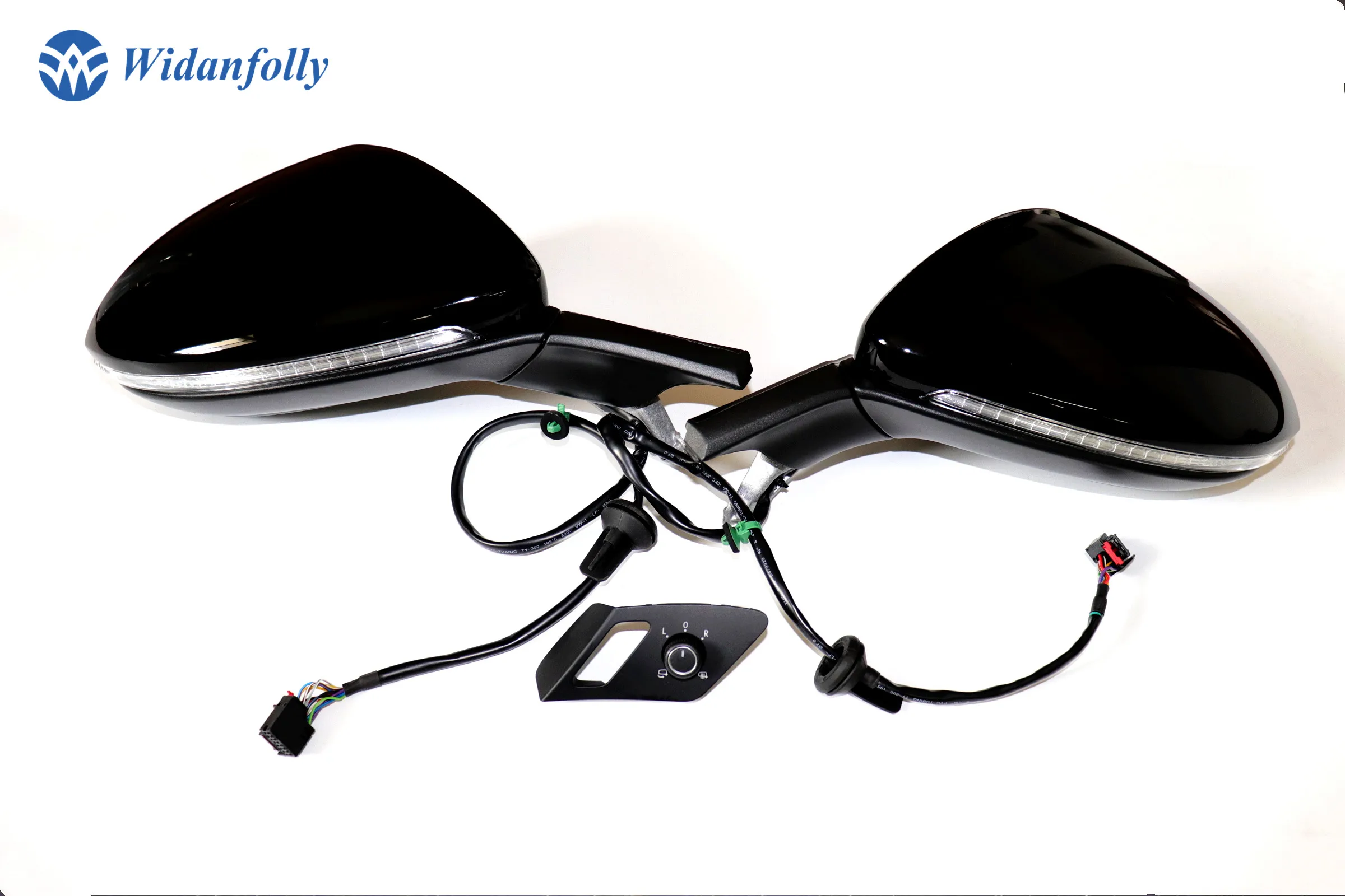 Widanfolly Genuine Auto Folding Mirror Electric Folding Side Mirrors With Switch For Golf 7 MK7 5GG