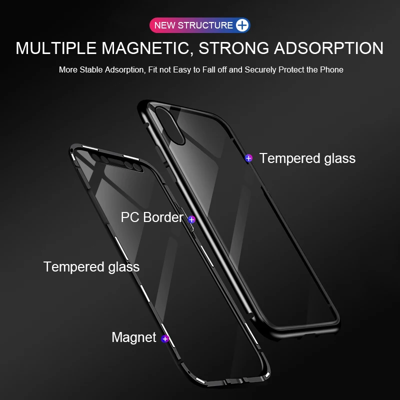 huawei silicone case Dành Cho Huawei P30 Lite 360 Từ Tính Hấp Phụ Trước + Sau 2 Mặt 9H Kính Cường Lực Dành Cho huawei P30 Pro cute huawei phone cases