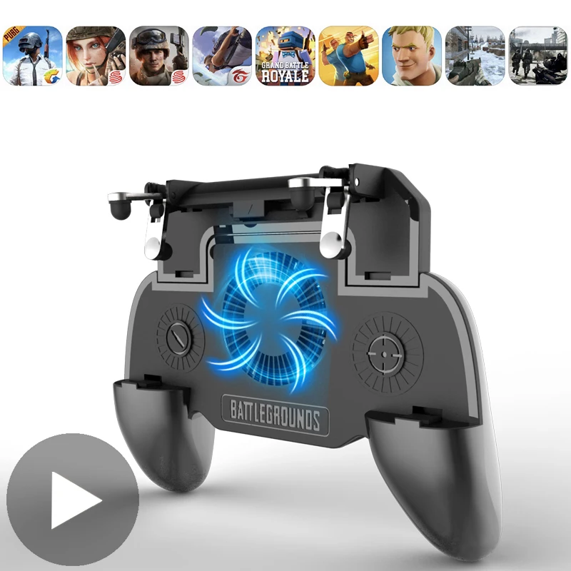 Gaming l1 r1 Controle Joystick para Android Iphone Telefone Gamepad Pubg Controlador Móvel Gatilho Joypad Jogo Console Almofada Celular