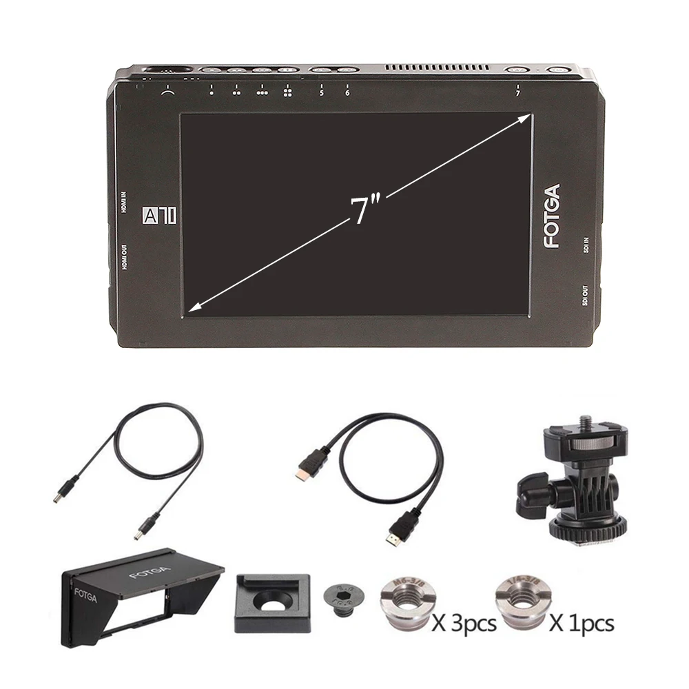 FOTGA DP500IIIS A70 A70T A70TL A70TLS 7 &quotсенсорный экран FHD видео на камера полевой монитор 1920x1080