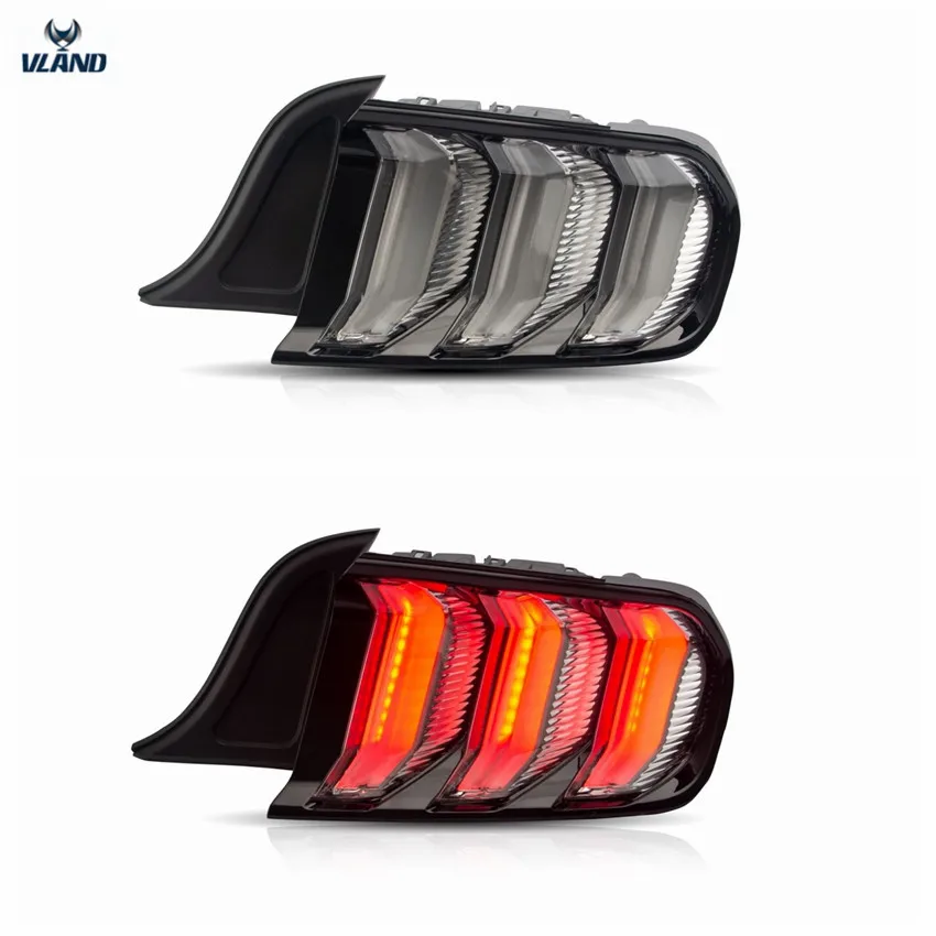  Vland factory car accessories for Car LED lights assembly for Mustang Taillight 2014-UP with two de - 32991192636