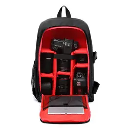 Рюкзак для камеры водонепроницаемый нейлон DSLR сумка для камеры Сумки с дождевой крышкой штатив Чехлы PE мягкий для фотографа Canon Nikon