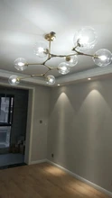 Modern Led Chandeliers Lighting Glass-Ball Hanging-Lamp LOFT Bedroom Indoor-Decor Living-Room