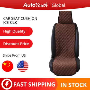 

Cotton Cloth Car Seat Cushions Universal Fit Most Car Seat Cover Brown Car Styling Interior Accessories Seat Covers