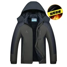 Матовый и плотный Дождевик куртка настраиваемый печатный логотип рабочая одежда пальто мужская одежда Открытый водонепроницаемый теплый плюс хлопок Mou