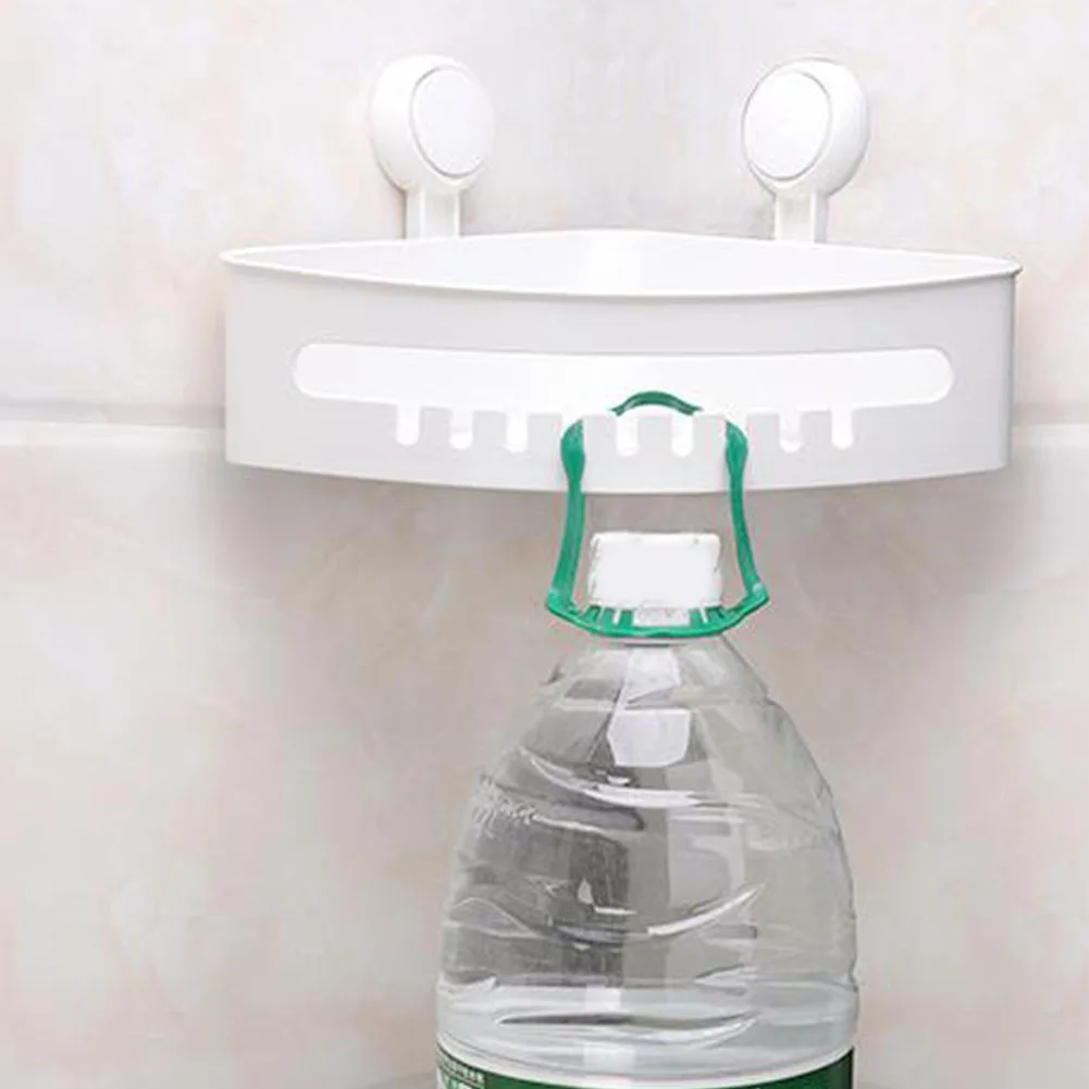 

Shampoo Punch Free Accessories Holder Organizer Hardware Soap Storage Bathroom Shelf Rack Corner Multifunction Triangle Home