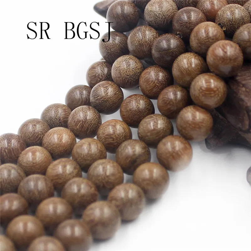 Natural Round Starry sandalwood Mala Meditation Loose Beads 108 Pcs  6 8 10mm 
