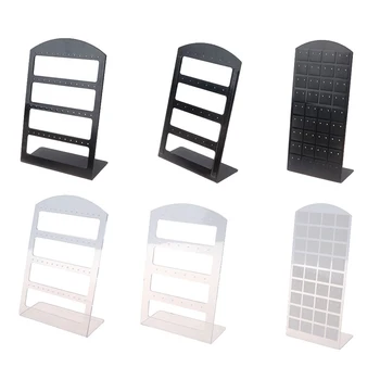

Plastic Stud Earring Stands Hooks Jewelry Display Show Packaging Cards Jewellery Organizer Holder Rack Gift