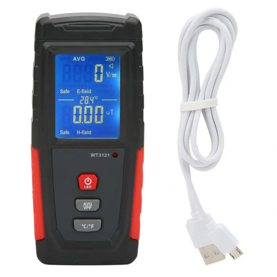 

Household Phone Computer Electromagnetic Field Radiation Detector LCD Mini EMF Tester Meter for Electric Radiation Magnetic