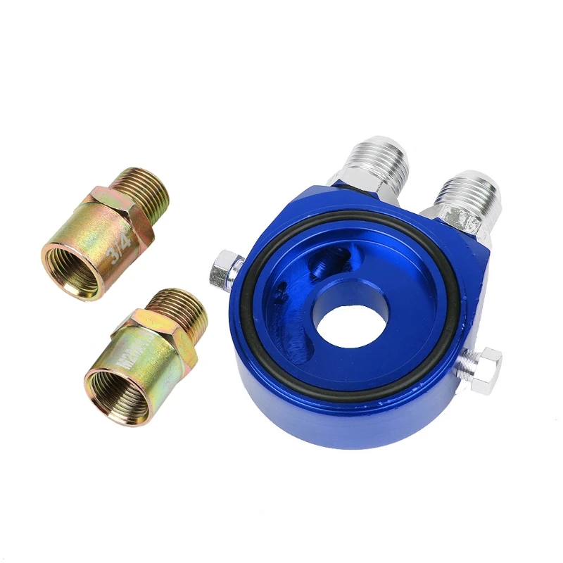 

Car Universal Oil Filter Sandwich Adapter For Cooler Plate Kit AN10 Aluminum Oil Filters Part Provide direct installation
