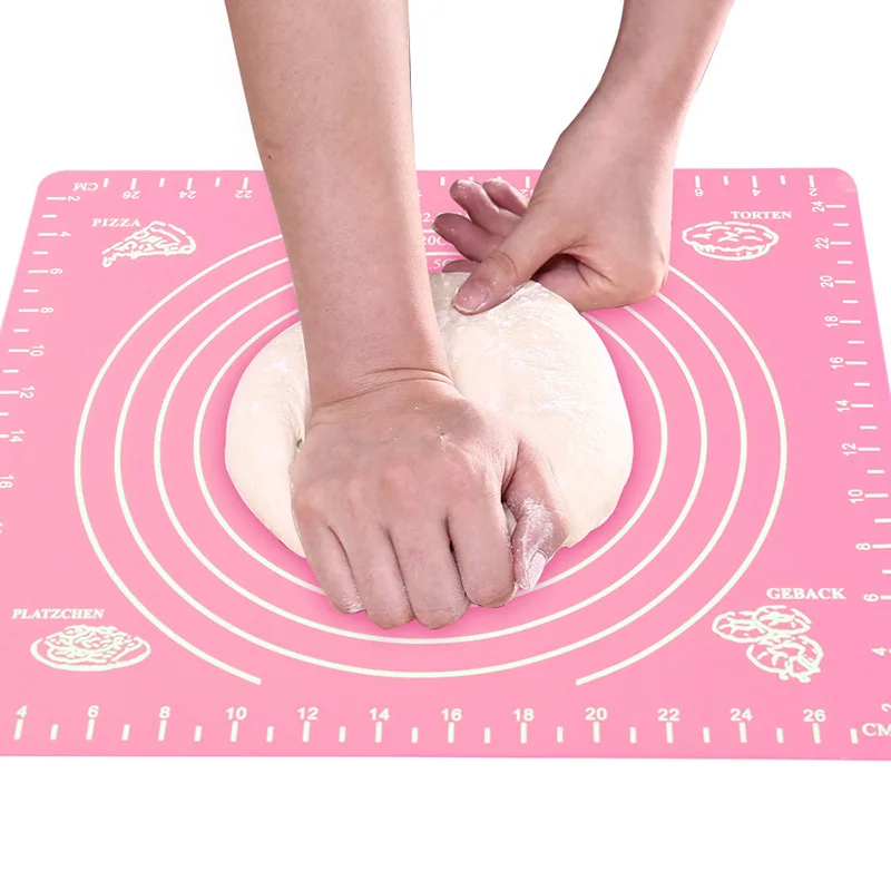

Silicone Baking Mat Thickening Flour Rolling Scale Mat Non Stick Pizza Dough Mat Pad Non Slip Bakeware Cooking Tools 26*29cm