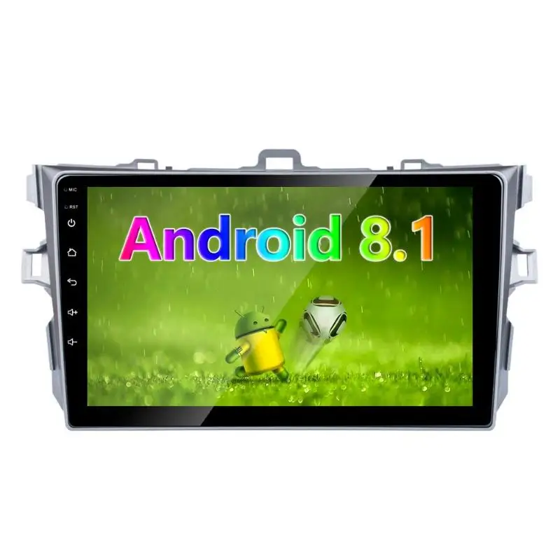 9 дюймов сенсорный экран Android 8,1 Стерео gps 1024x600 FM радио WiFi Bluetooth головное устройство для Toyota Corolla 2006-2013
