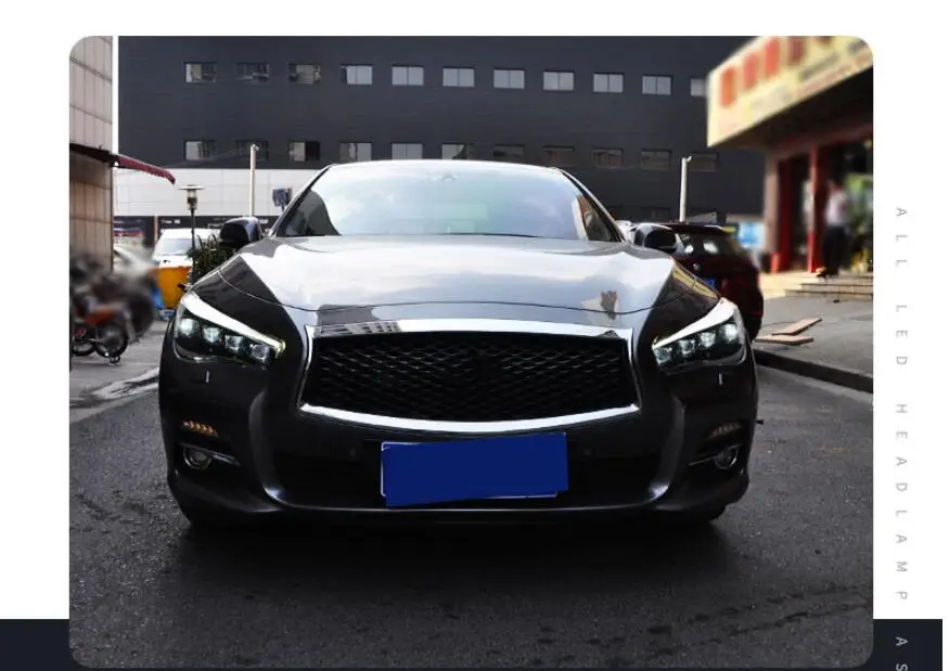 2019y автомобильный бупмер головной свет для Infiniti Q50L фары автомобильные аксессуары все в светодиодный противотуманный фонарь для Infiniti Q50L фары