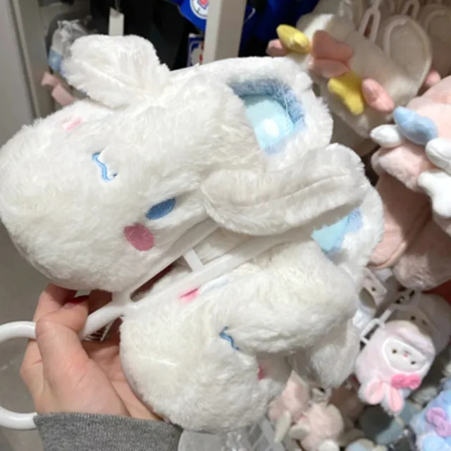 Kwaii Winter Cute Cinnamorol Dog & Melodyy Soft Plush Shoes Keep Warm Gift for Girls Chlid