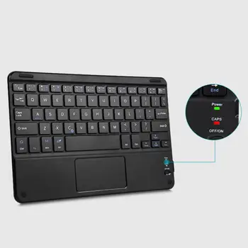 

Ultra-Slim Mini Wireless Bluetooth 59 Keys Keyboard with Touch-pad for Tablet PC