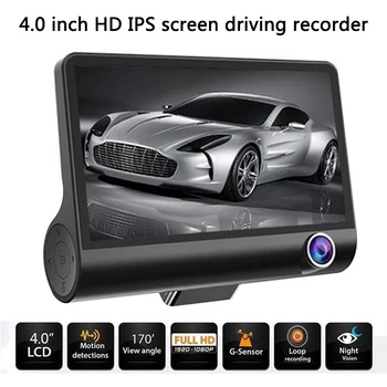 

4 Inch Dash Cam Rear View Camera Motion Detection Car Dvr Universal Night Vision IPS Auto Camera