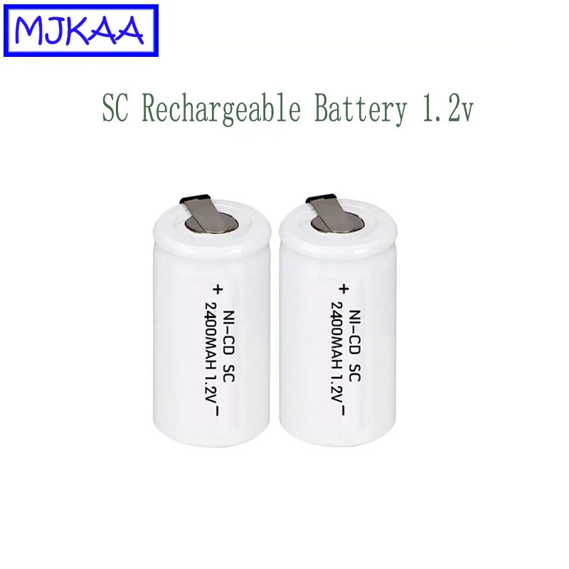 MJKAA 12 шт. SC 2400mah 1,2 V 22*42 Ni-CD аккумуляторная батарея Sub C для электрической отвертки дрель 4,25 см* 2,2 см электроинструменты