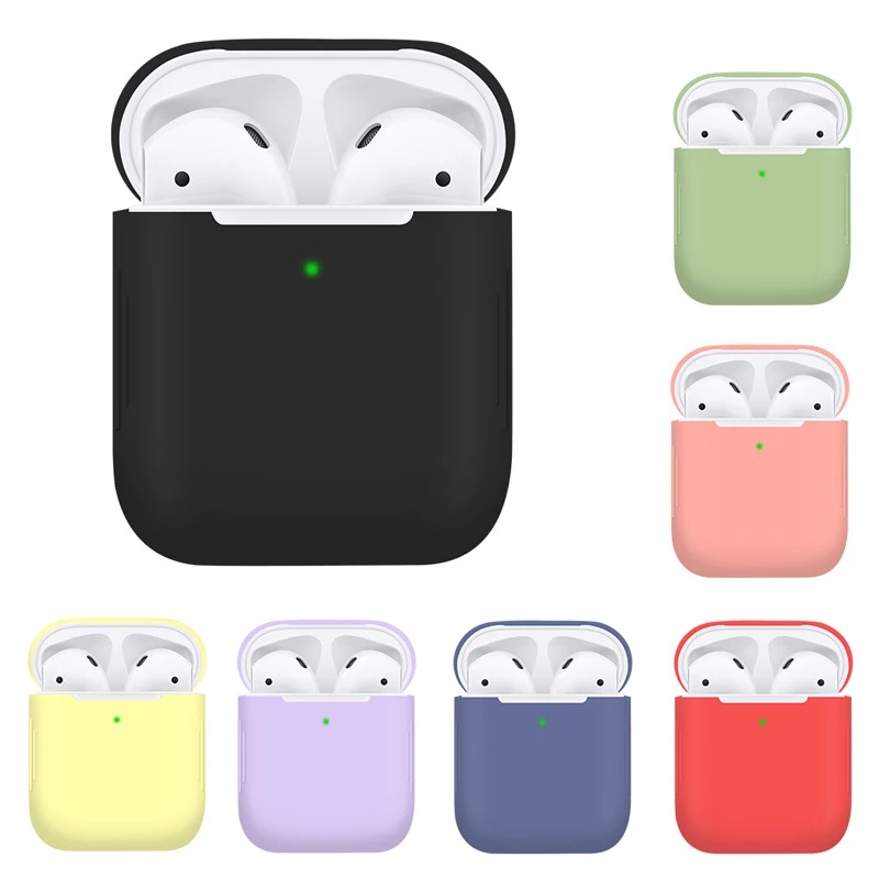 Силиконовый ТПУ чехол для беспроводных наушников 1 шт. Bluetooth AirPods защитный