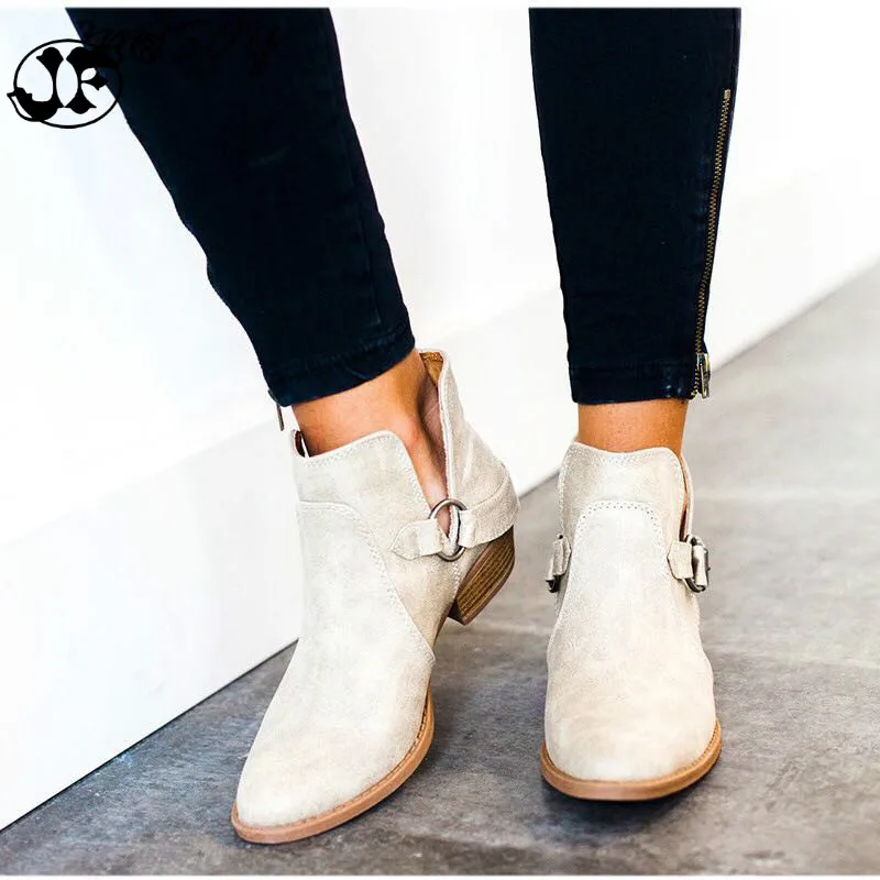 

Autumn and winter foreign trade new boots large size cross-border ladies single boots ghn89