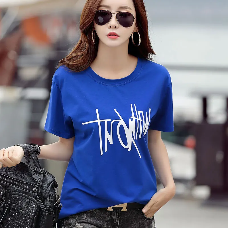 

kiki022020 Summer Couples Lovers Gray color T-Shirt for Women Casual White Tops Tshirt Women 129
