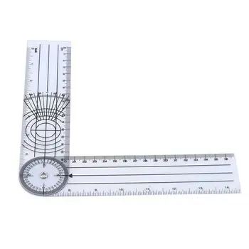 

30cm Flexible Folding Ruler Three Horizontal Lines Kids Stationery Gift Corner Rulers Angle School Measuring Ruler Drawing S6O0