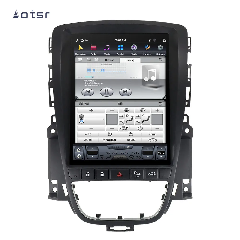 Top Android 8.1 Tesla Car DVD Player GPS navigation For Opel Vauxhall Holden Astra J 2010-2013 CD400 multimidia player radio stereo 3