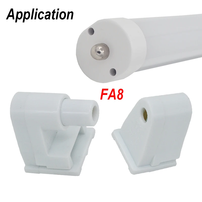 

12 Pairs Single Pin FA8 Socket Lampholder Base Holder for Fluorescent Tube Light UL Listed JA55