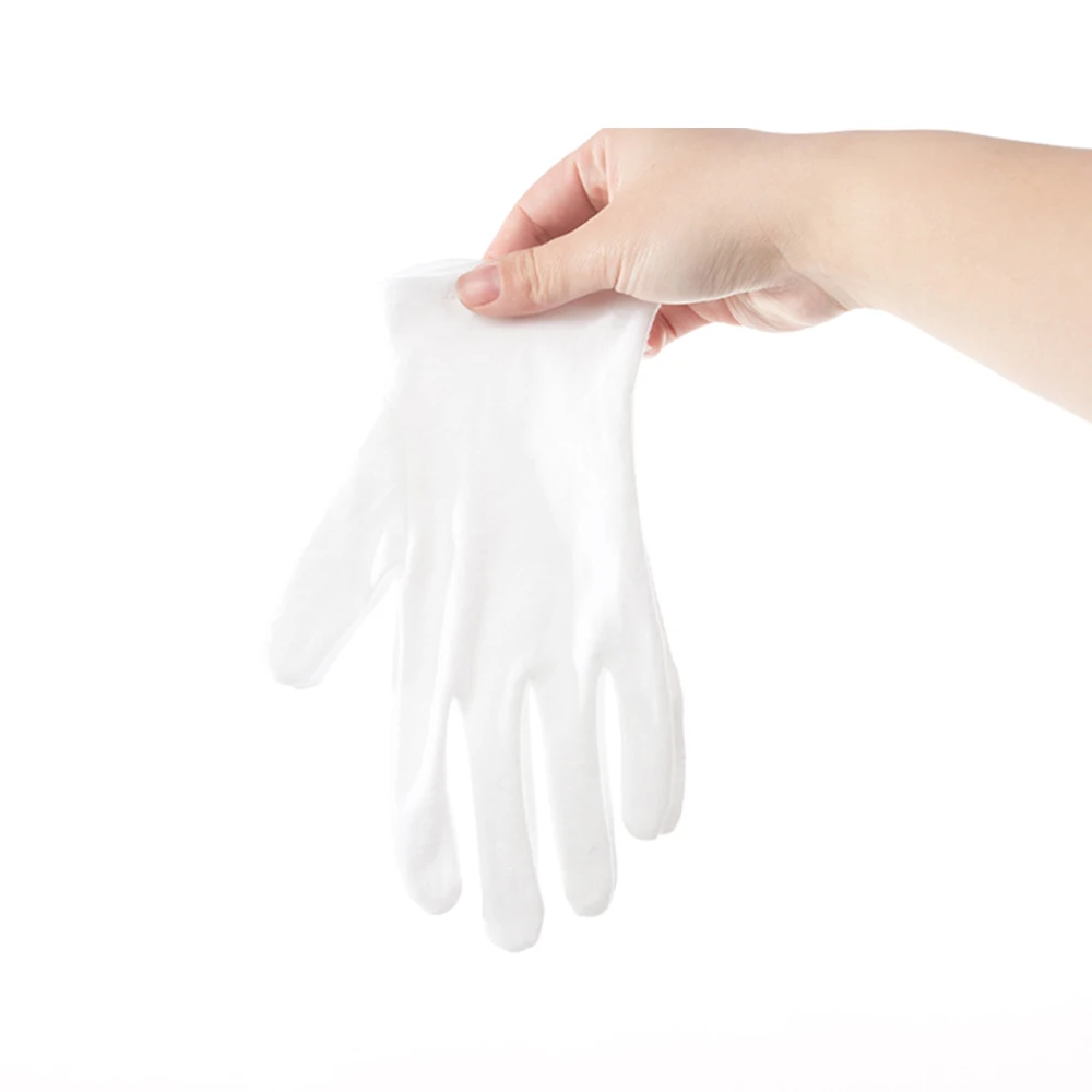 Cotton Gloves 12 Pairs/Lot White Soft Cotton Ceremonial Gloves Stretchable Lining Glove for Male Female Serving/Waiters/Drivers Gloves