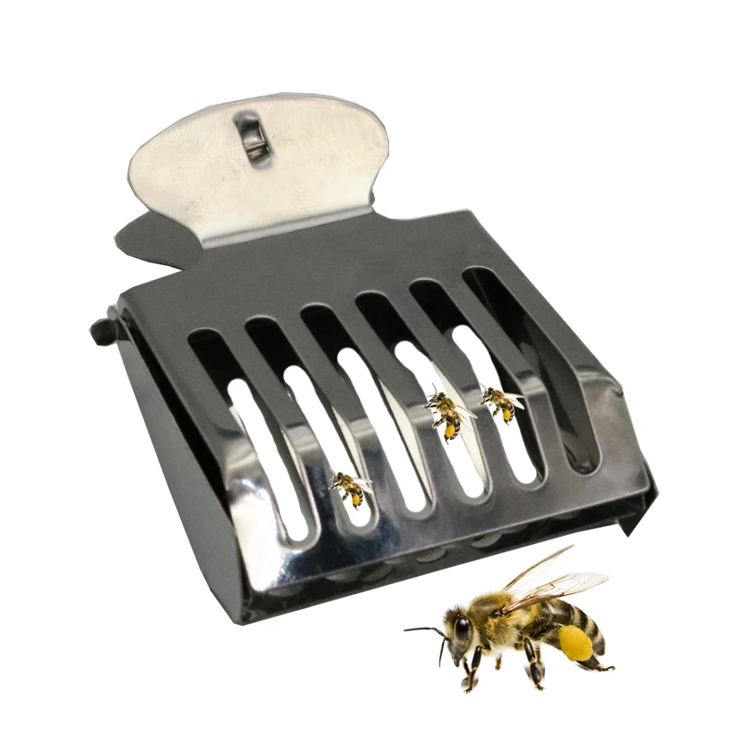 Bee Cage-Prisoner Stainless Steel Queen Beekeeping Tools Clip Equipment Fast 