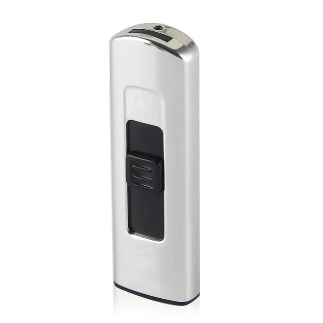 Электрическая зажигалка с подключением к USB Finger print Touch Fire электронная плазменная двойная дуговая Зажигалка ветрозащитные металлические зажигалки для сигарет мужские гаджеты - Цвет: 706-silver