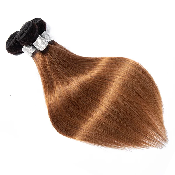 Funky Girl бразильские прямые волосы переплетения пучки не-remy наращивание волос T1B/30 T1B/бордовый Омбре человеческие волосы пучки 10-26 дюймов - Цвет: T1B 30