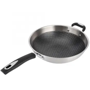 

34cm Stainless Steel Non-Stick Cooking Pot Kitchen Accessories for Open Flame Induction Cooker