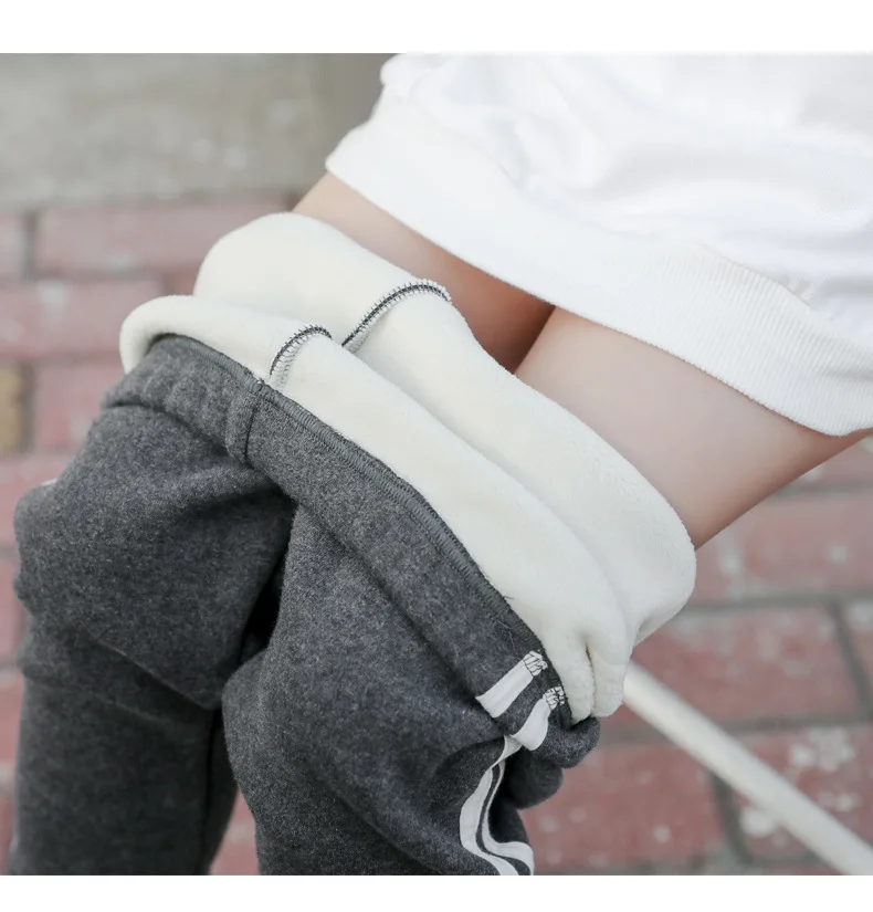 Baby Boys Girls Pants New Winter Kids Thicken Pants Children Kids Casual Warm Cashmere Velvet Trousers For Baby Leggings