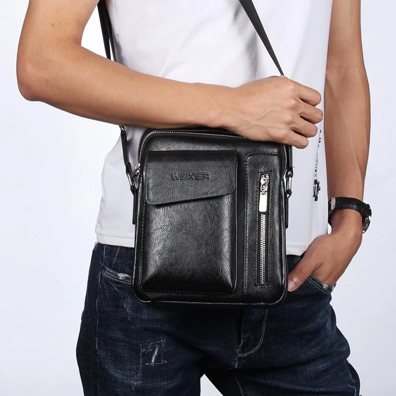 8602 универсальная модная повседневная мужская сумка через плечо, размер, большой размер 24 см X 20 см X