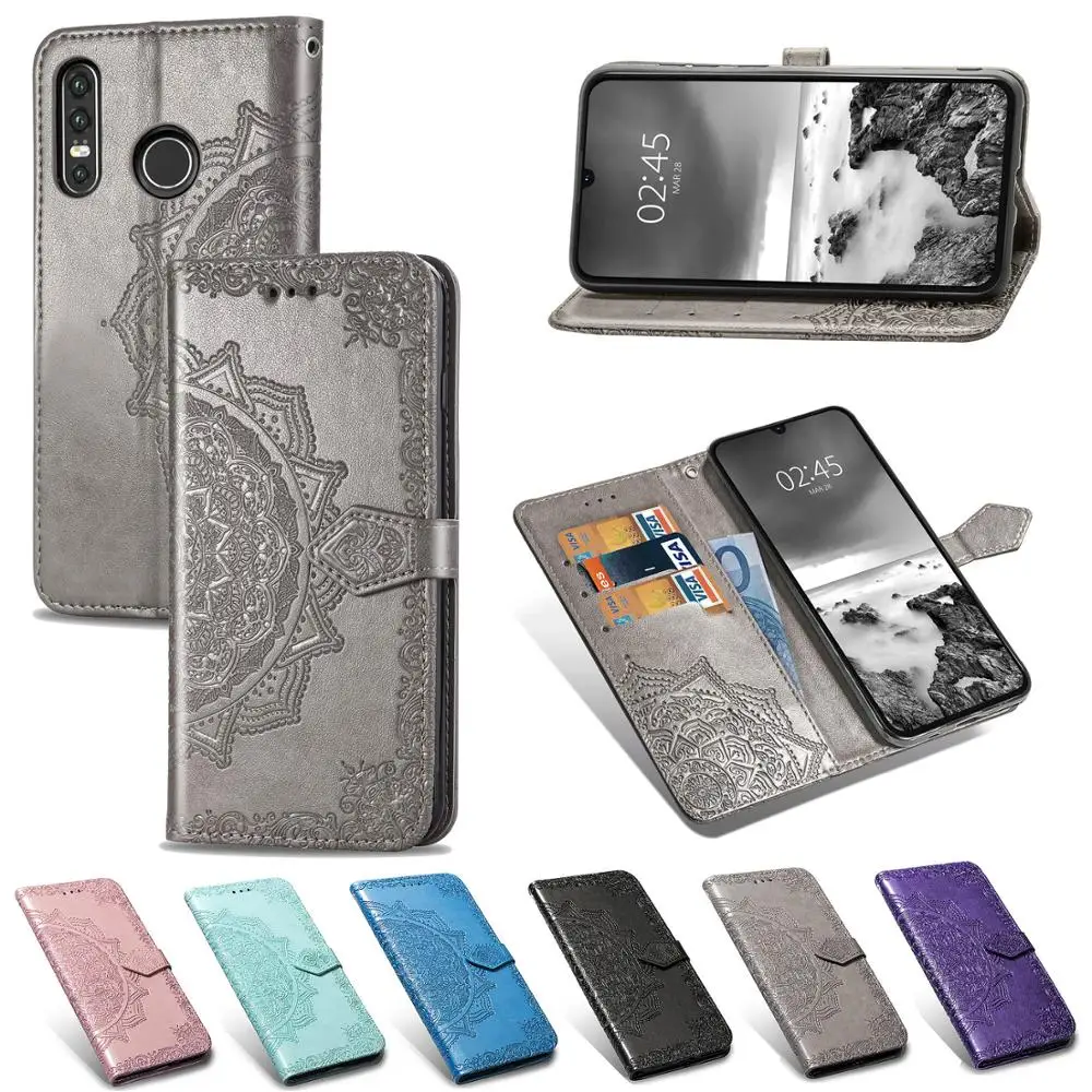Роскошный кожаный чехол-бумажник Datura для телефона Huawei 20 Lite 30 Pro P10 P20 2019 P30 P Smart Z P40