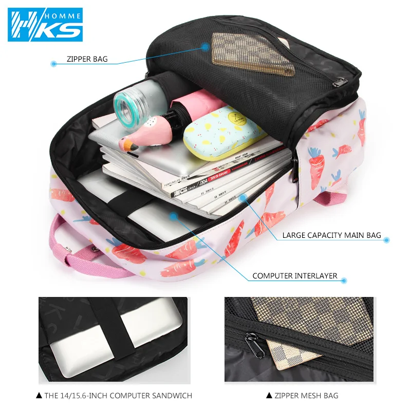 Women Backpacks Canvas Waterproof School Bags for Teenagers Girls Laptop Backpacks Lightweight Backpack New Travel bag