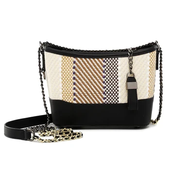 

2019 New Straw Bag Rattan Handbag Cross-body Bags For Women Ladies Purse High Quality Designer Bags Beach Bag Fashion Ins Hot