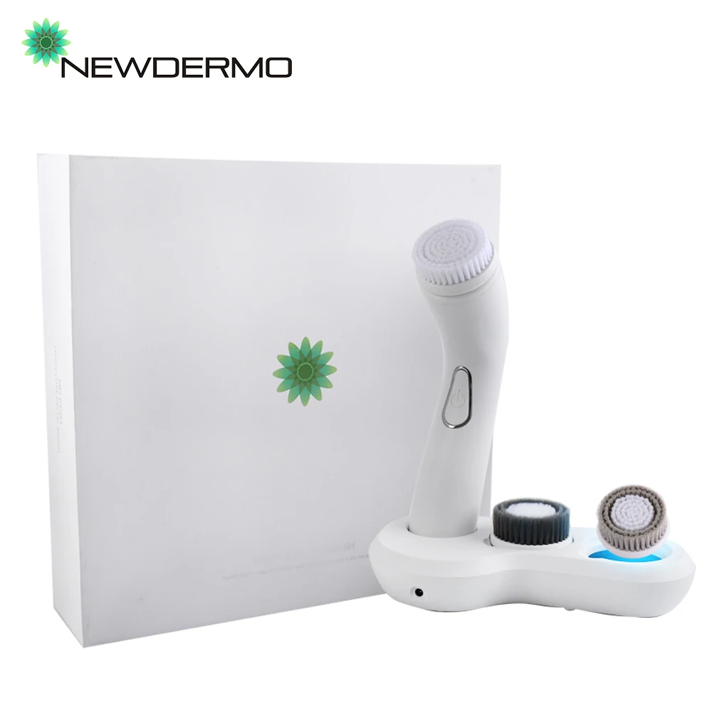 Newdermo 3 In 1 Electric Ultrasonic Facial Cleansing Brush Sonic