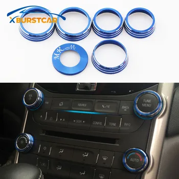 

Xburstcar Car Air Vent Protection Cover Ignition Key Ring Head Light Switch Circle Stickers for Chevrolet Malibu 2012 - 2016